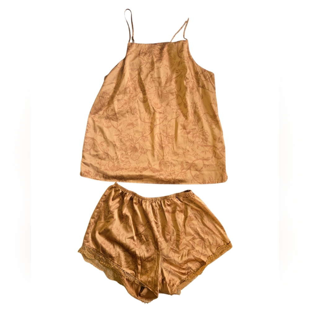 STARS ABOVE Floral Lace Trim Camisole SET